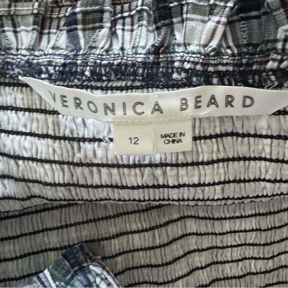 Veronica Beard Ziada Plaid Sleeveless Midi Dress size 12 - Picture 10 of 12